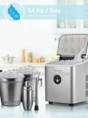 2.1l Countertop Ice Cube Maker With Led Display