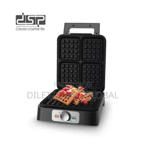 DSP 4 Slice Waffle Maker/Nonstick Coating/Overheat Protection