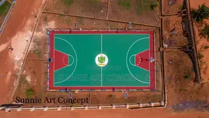 Basketball Court Floor Painting Design