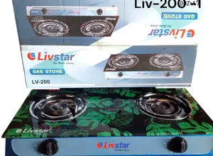 Livestar 2 Burners Glass Top Gas Burner