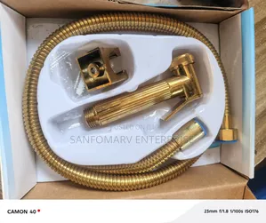 Golden Hand Pressing Shower