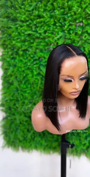 12 Inches Super Double Drawn Full Frontal Bob Wig
