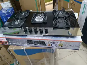 Image Gas Hob With Central and Side Burners in 90×60