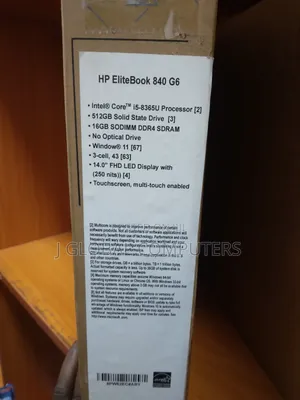 New Laptop HP EliteBook 840 G6 8GB Intel Core I5 SSD 256GB