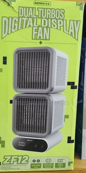 Remax Rs-Zf12 Digital Display Dual Turbo Oscillating Fan