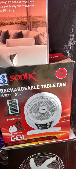 Sonik Portable Rechargeable Fan