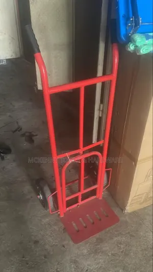 Metal Folding Hand Truck, Also Known As A Sack Truck Or Hand Trolley.