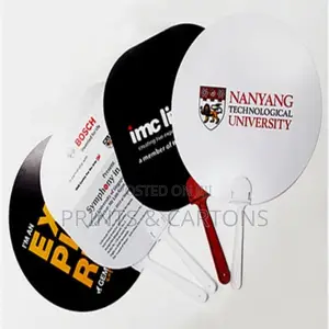 Printed PVC Hand Fan for Occassions