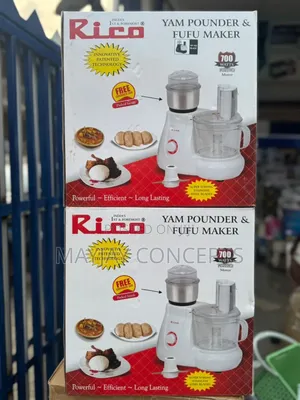 Rico Copper Coil Yam Pounder and Fufu Maker Plus Free Grinder Jar