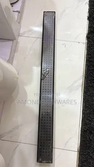 80cm Matt Black Floor Drain