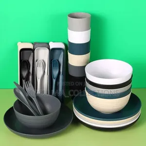 Eco-Friendly Bamboo Fibre Dinnerware Set