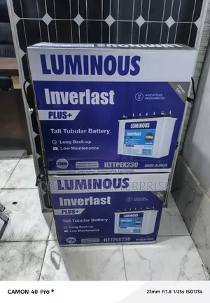 Luminous Inverter Tubular Inverlast Battery Plus 12v 230ah