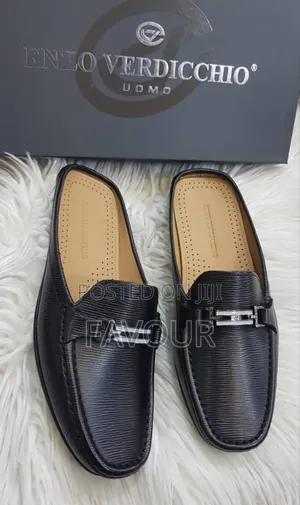 Enzo Verdicchio Italian Leather Half Shoes Available