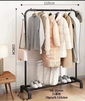 Single Pole Cloth and Bag Hanger 30kg