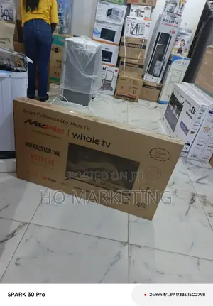 Mewe 43 Inh Hd Frameless Smart Tv With Built-in Woofer and Free-to-Air