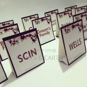 Event Table Tag Printing