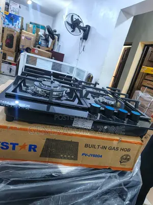 Pv-Jy60g Polystar Gas Cooker Built-in 4 Burner Layout