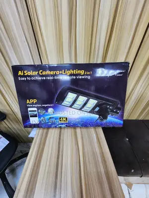 450w Ai Solar Street Light With Hd CCTV Camera Free Pole