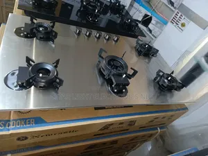 Stainless Steel 5 Burners Built-in Flip Up