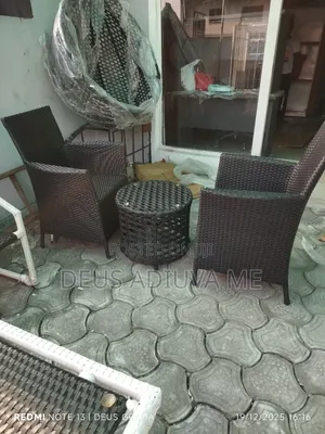 Me and You Rattan Table and 2 Chaira