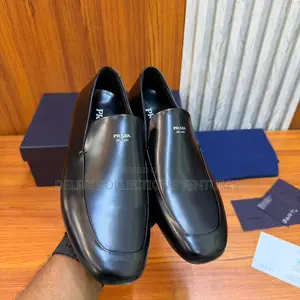 Luxury Update  Prada Brushed Leather Loafers. Size: 40-46.