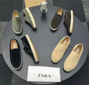 *2025 Zara Espadrille Suede Loafers