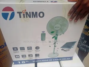 Tinmo 18-Inch Rechargeable Solar Fan.