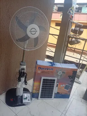 Brand New 16 Inches Duravolt Solar Rechargeable Fan