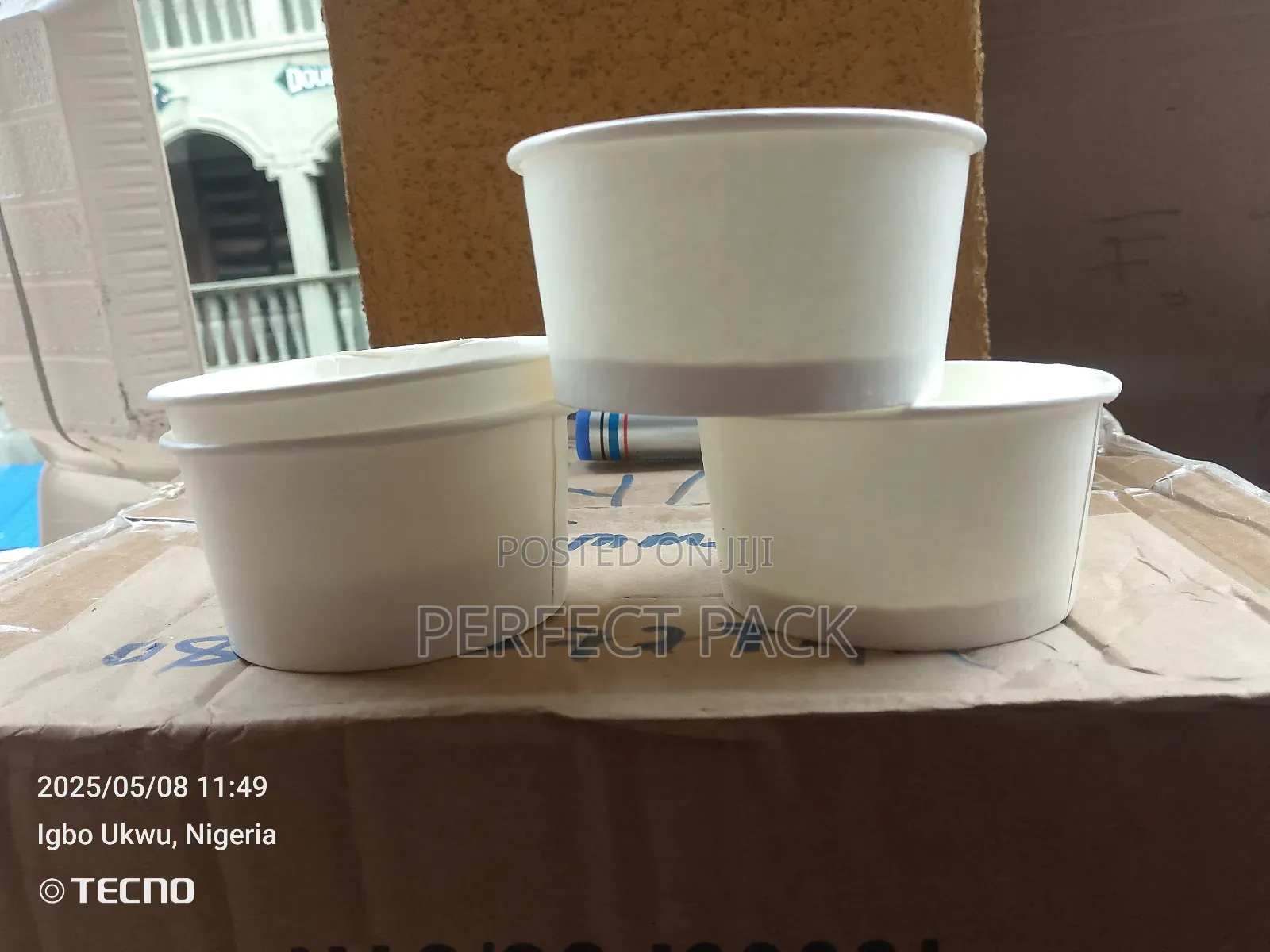 White Food Container