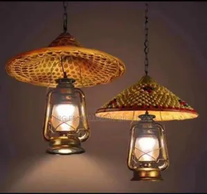 Metal Lantern and Kettle Woven Dining Pendant Lights