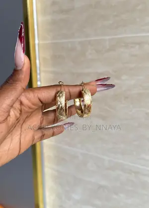 Stainless Steel Gold Earring