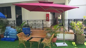 Set Of Outdoor Garden Chair With Foreign Outdooor Umbrella
