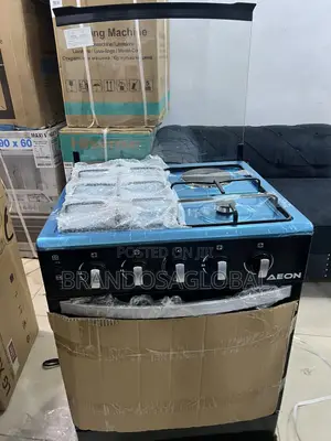 3+1 Aeon 60x60 Standing Gas Cooker Agc6031r With Oven