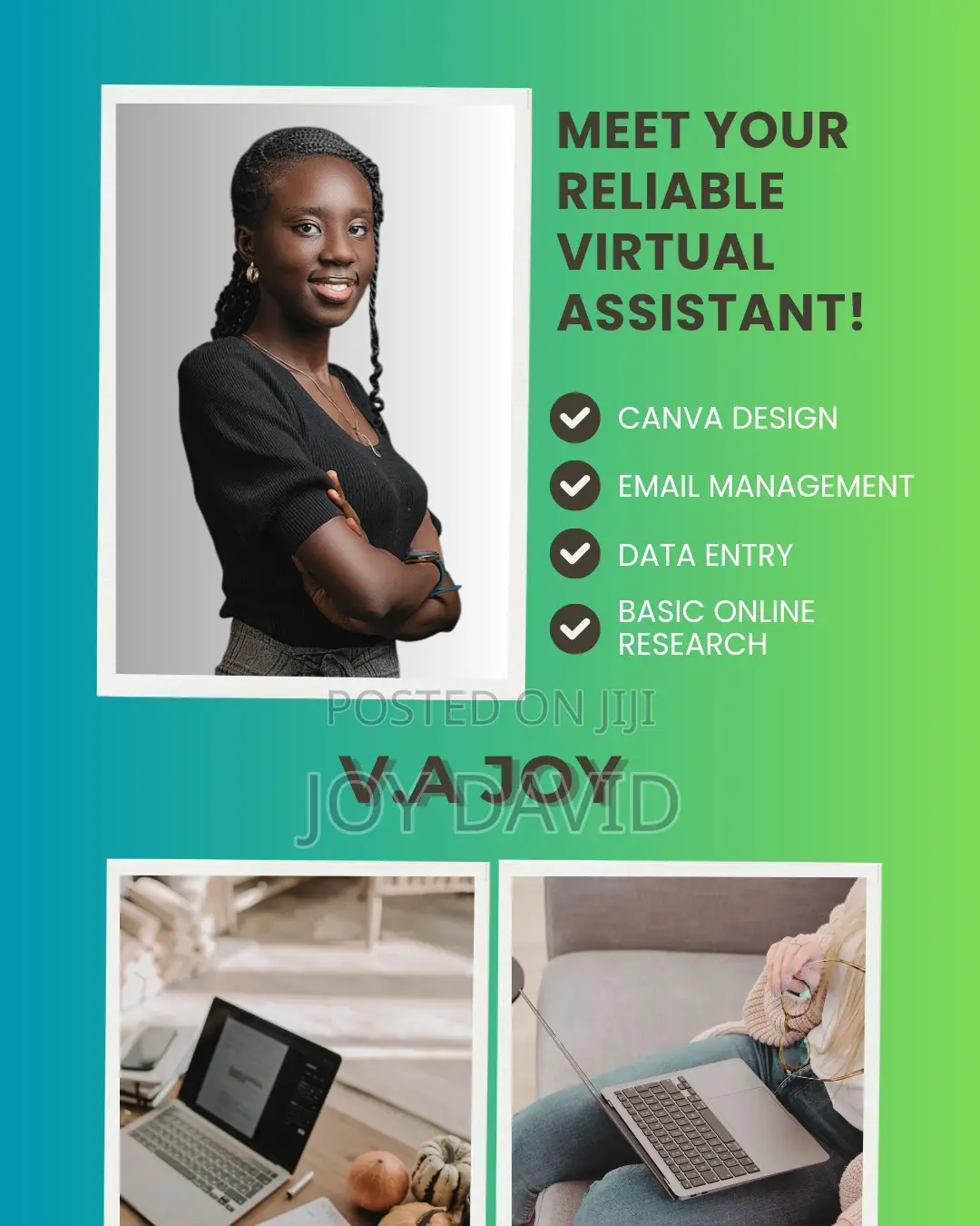 Reliable Virtual Assistant – Data Entry, Email Management, Canva Task