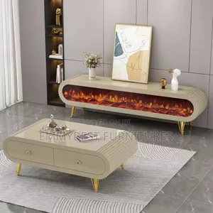 Quality Tv Console Stand And Table Set.