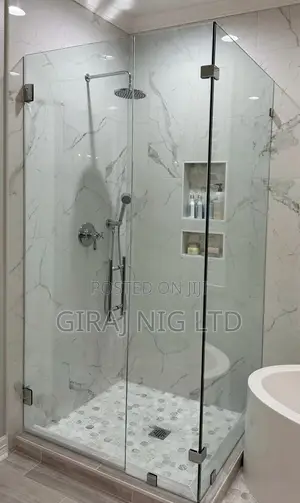 L Shaped Glass Shower Cubicle