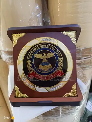 Wooden Award With Box