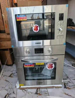 Original Bosch Silver Color Built-in Gas Electric Oven Microwave