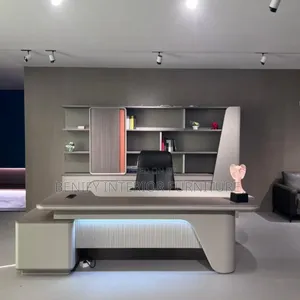 Modern 2.4 Meters Executive Director Office Table With Extension