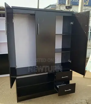 Three Doors Quality Wardrobe With Drawers.