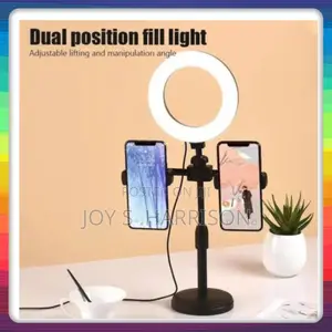 Beauty Pone Holder With Ring Lights