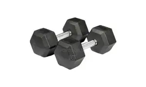 A Pair of 25kg Hex Dumbbells