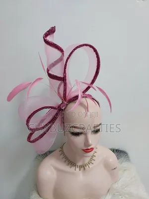 Baby Pink Crinoline Facinator