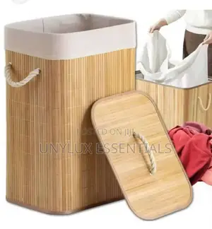 Bamboo Laundry Hamper With Lid