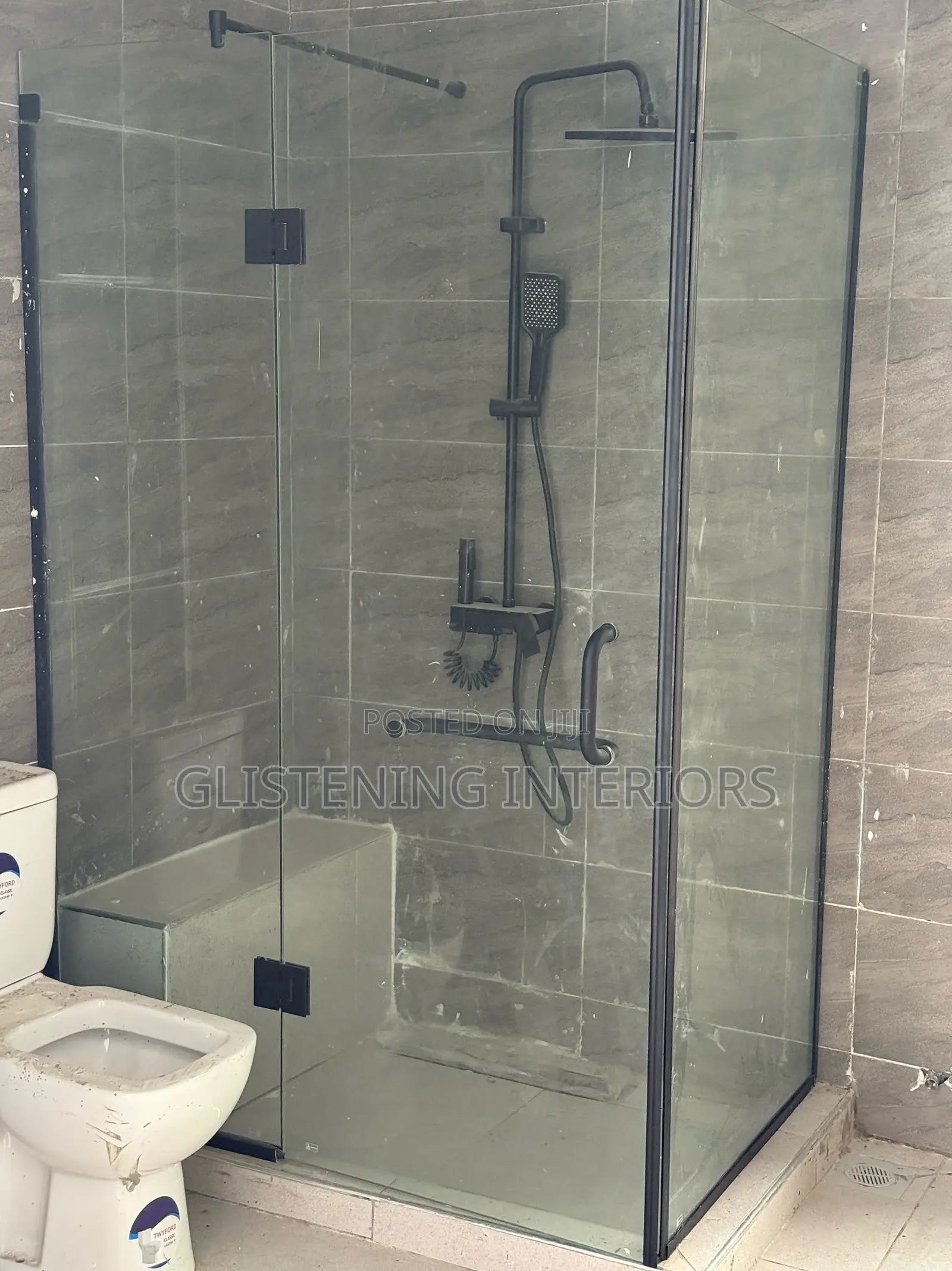 Shower Cubicle 10mm Thickness Tempered Glass Loop