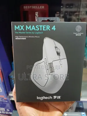 Logitech Mx Master 4 Ergonomic Bluetooth Mouse - Grey