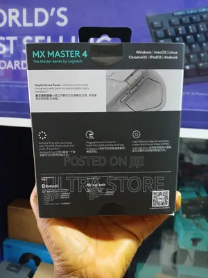 Logitech Mx Master 4 Ergonomic Bluetooth Mouse - Grey
