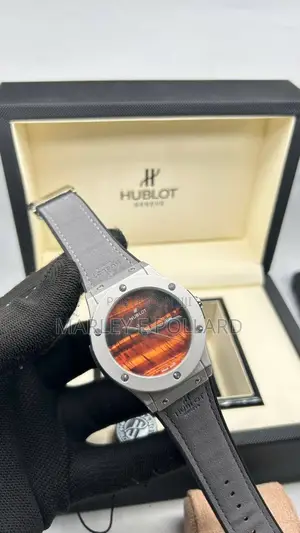 Sky Styled Quality Hublot Wristwatch Leather Watch