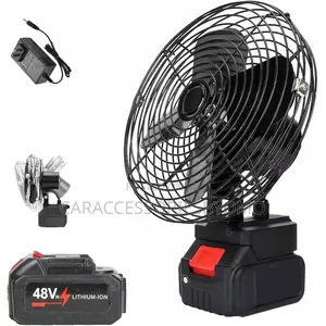 Lithium Electric Rechargeable Fan Desktop Fan - 1 Battery