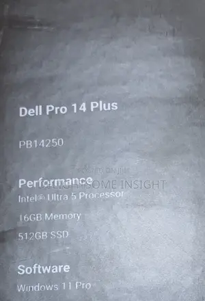 New Laptop Dell Pro Plus 14 16GB Intel Core Ultra 5 SSD 512GB